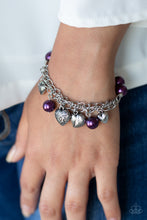 Load image into Gallery viewer, Paparazzi More Amour - Purple - Bracelets - My New Jewelry Box