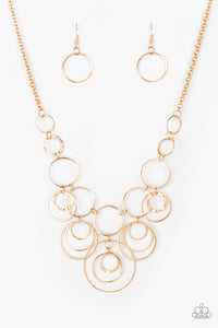 Break the Cycle Gold Paparazzi Necklace