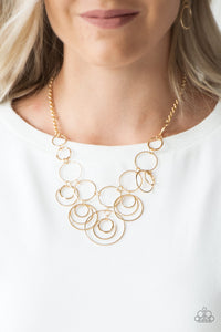 Break the Cycle Gold Paparazzi Necklace