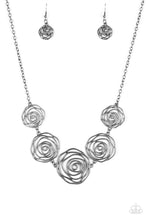 Load image into Gallery viewer, Rosy Rosette and Beat Around The ROSEBUSH - Black Necklace and Bracelet Set