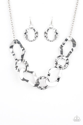 Capital Contour - Silver Necklace