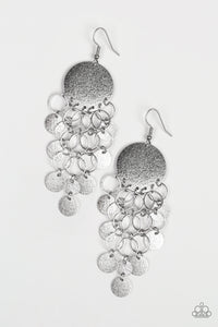 Paparazzi Turn On The BRIGHTS - Silver - Earrings - My New Jewelry Box