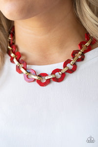 Paparazzi Fashionista Fever - Red - Necklaces - My New Jewelry Box