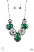 Load image into Gallery viewer, The Medallion-aire - green necklace