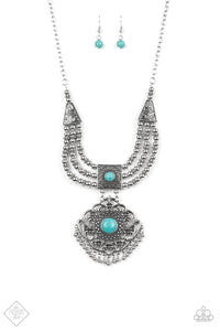 Paparazzi Santa Fe Solstice - blue - Necklaces - My New Jewelry Box