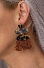 Load image into Gallery viewer, Paparazzi No One Like A Cheetah - brown - Earrings - My New Jewelry Box