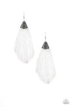 Load image into Gallery viewer, Paparazzi Tassel Temptress - white - Earrings - My New Jewelry Box