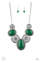 Load image into Gallery viewer, Paparazzi The Medallion-aire - Green Set - Necklaces - My New Jewelry Box