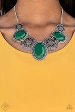 Load image into Gallery viewer, Paparazzi The Medallion-aire - Green Set - Necklaces - My New Jewelry Box