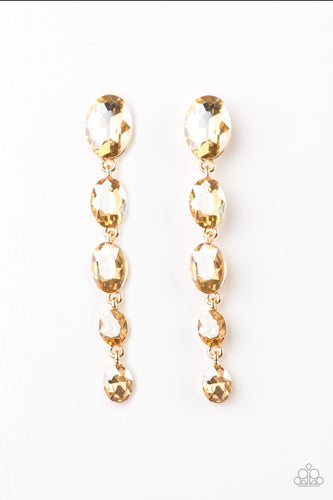 Red Carpet Radiance - Gold Earrings Paparazzi