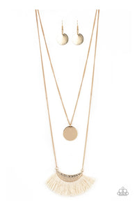 Tassel Temptation - Gold Necklace Paparazzi