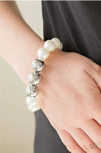 Load image into Gallery viewer, All Dressed UPTOWN  and Uptown Talker White Bracelet and Necklace Paparazzi