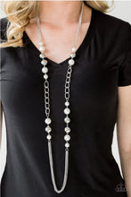 Load image into Gallery viewer, All Dressed UPTOWN  and Uptown Talker White Bracelet and Necklace Paparazzi