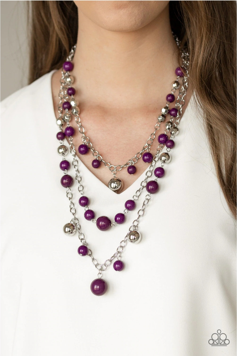 The Partygoer Purple Necklace - Paparazzi