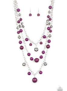 The Partygoer Purple Necklace - Paparazzi